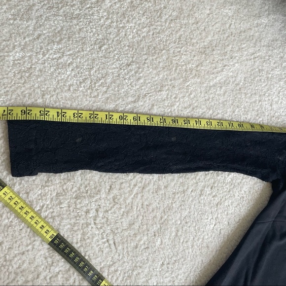 Pietro Brunelli maternity Black dress with lace long sleeves (size small) - Picture 4 of 6